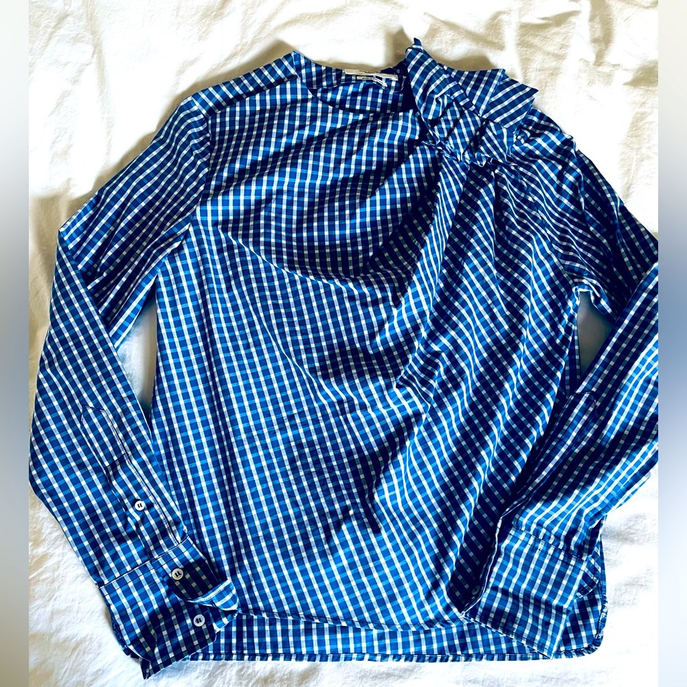 Isabel Marant Blue Checkered Top